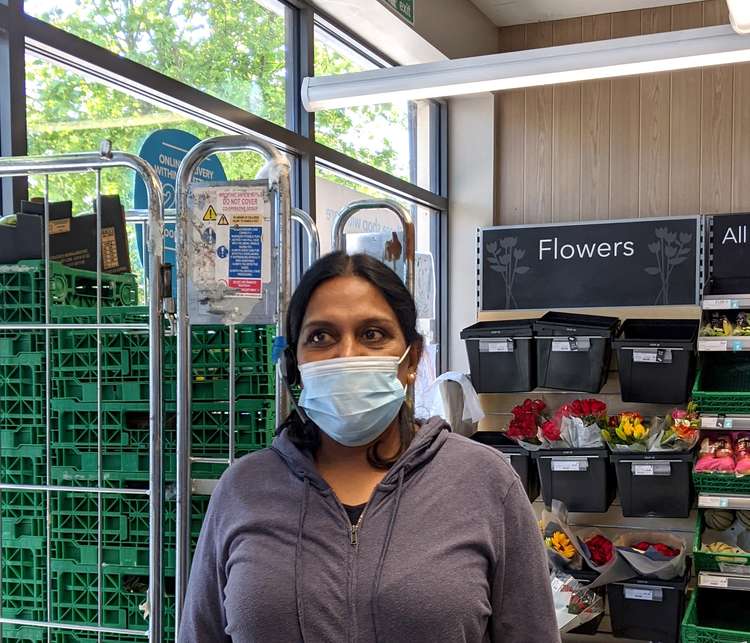 A friendly face: Amila's colleague Sasheela is popular with customers (Image: Ellie Brown)