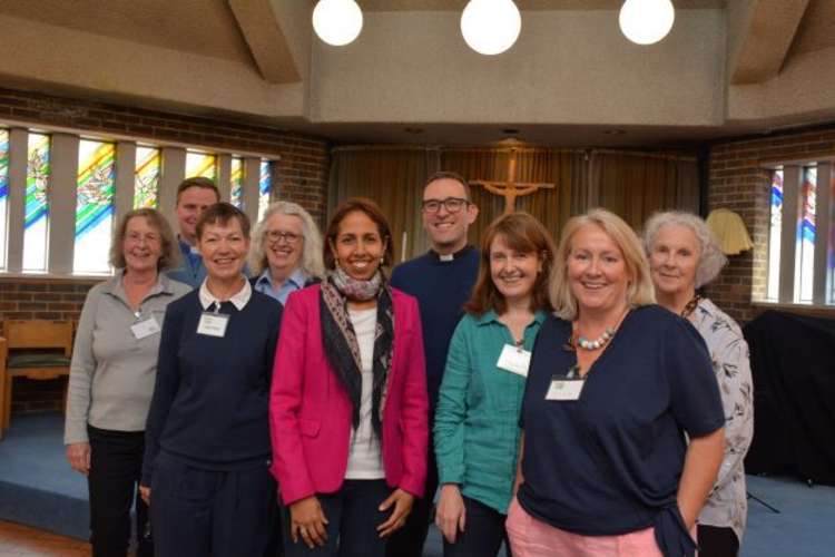 Munira Wilson with the team who run the café (Image: Munira Wilson MP)