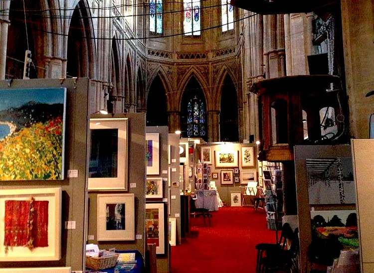 The Autumn Art Fair returns to Teddington's Landmark Arts Centre. Pictured: the event in 2016 (Image: Landmark Arts Centre)