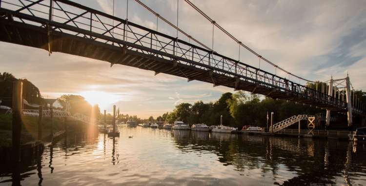 Teddington Lock, where the RNLI lifeboat station launches from and the Anglers pub is based (Image: The Anglers)