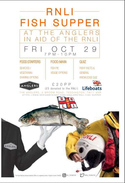 A poster advertising the Fish Supper next week - will you be going? (Image: RNLI)