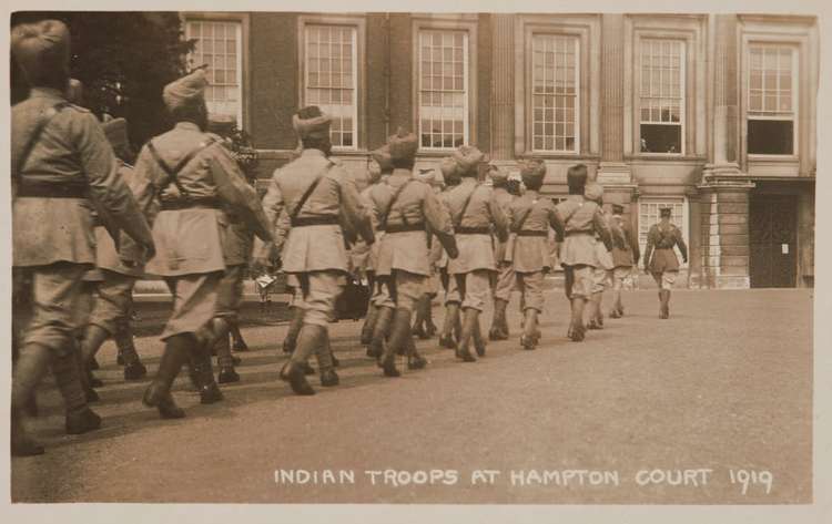 A photo of the 'Indian Camp' at Home Park in 1919 (Image: Hampton Court Palace)