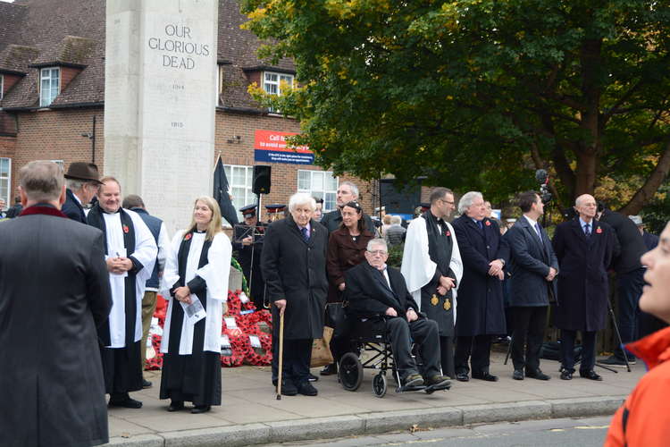 The service took place at the war memorial (Image: Fred Squire)