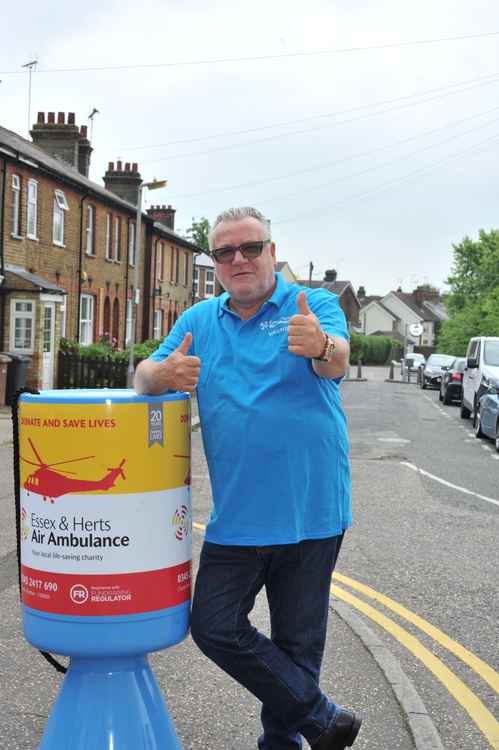 Air ambulance charity patron Ray Winstone helped smash the appeal's original target