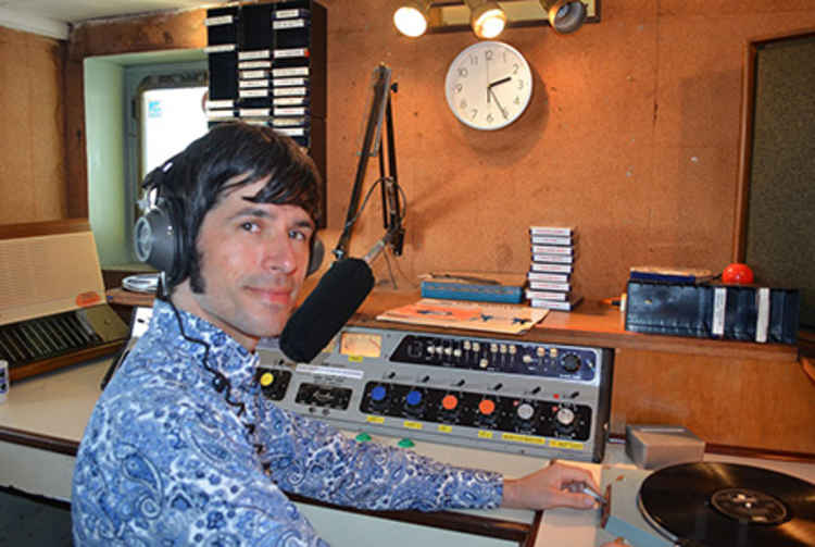 Actor James Harris playing a 1960s DJ     Pic credit: Steve Anthony