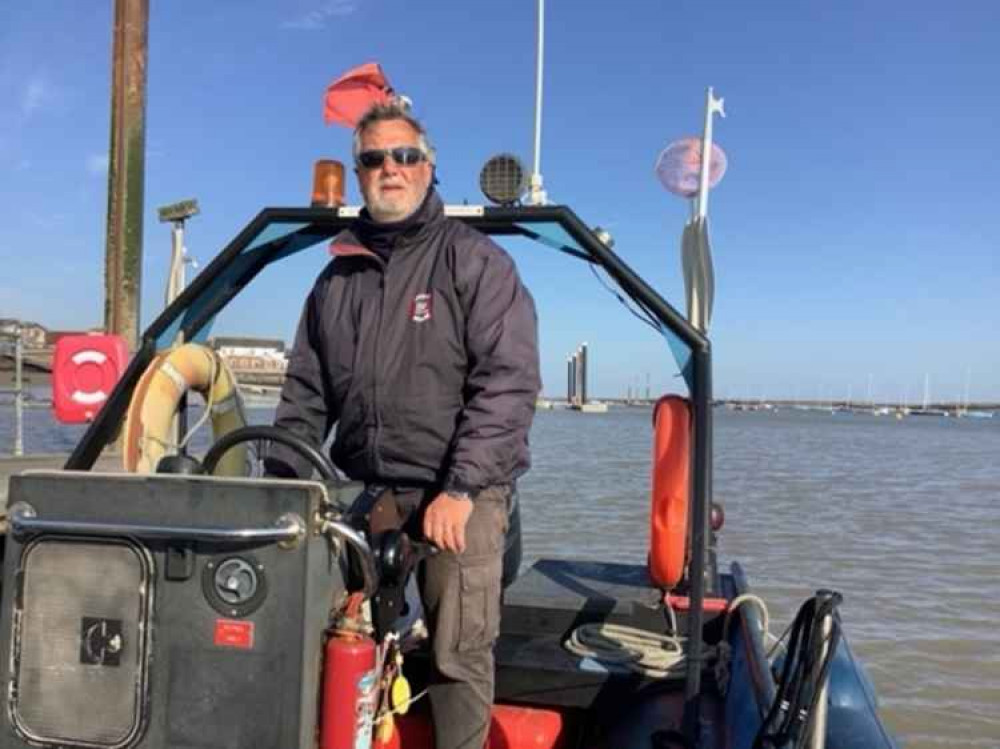 Mark Philips on the Burnham Ferry