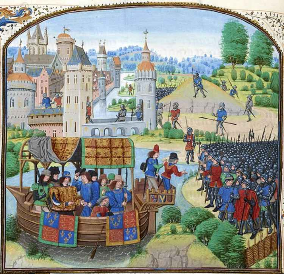 Richard II meeting the rebels, from Froissart