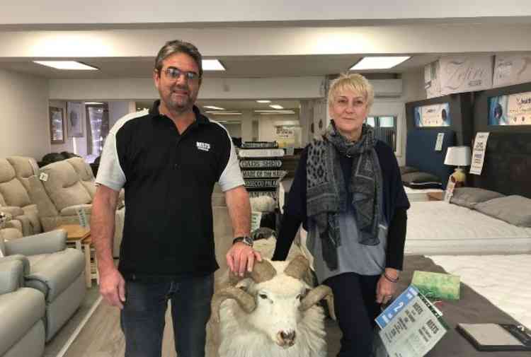 Rob and Pauline Curry (pictured with the shop's famous mascot).