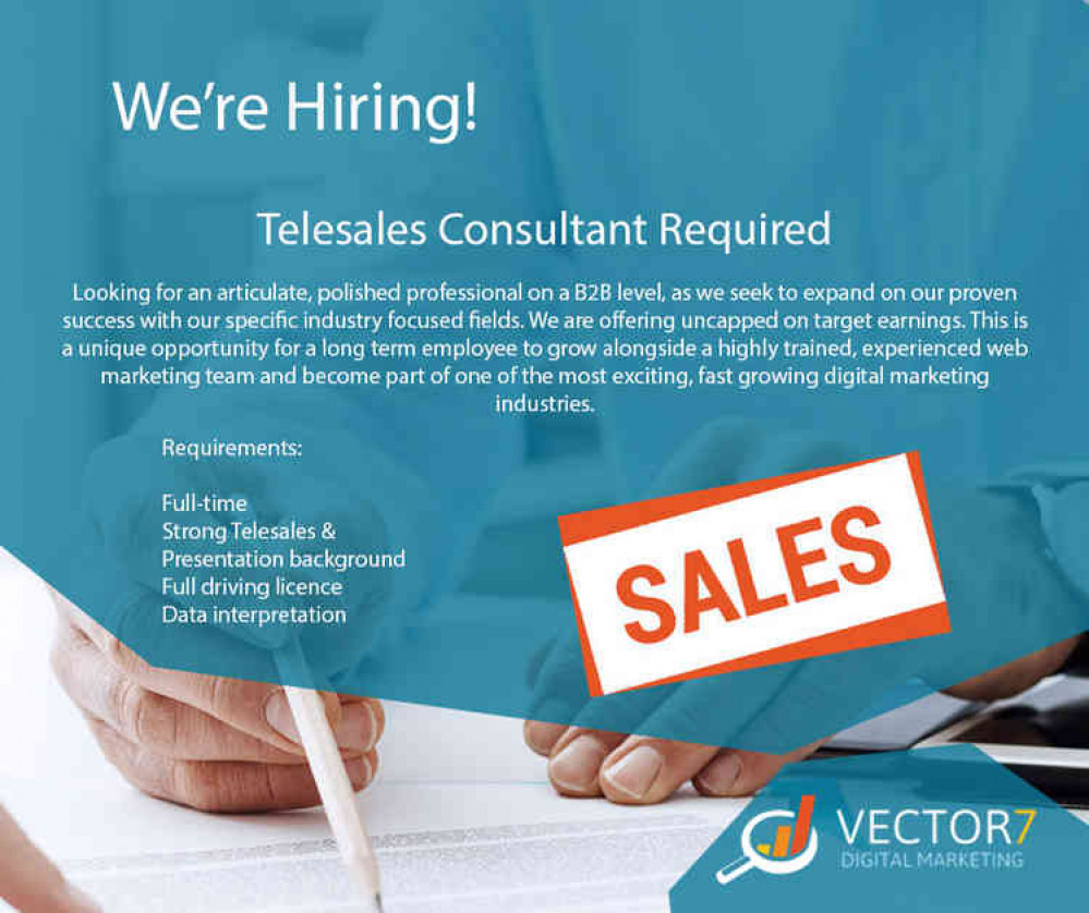 Telesales Consultant Required