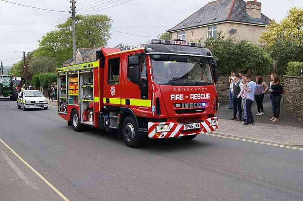 Stock image of Devon and Somerset Fire and Rescue Service appliance. Picture courtesy of Harry Mitchell.