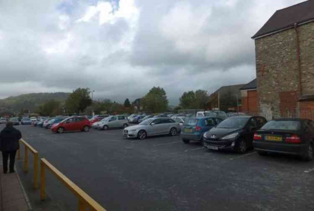 Lace Walk Car Park in Honiton. Picture courtesy of David Smith.