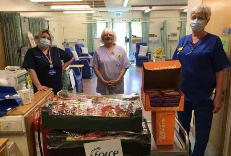 Chemotherapy nurses at Honiton Hospital with Trudi McCurdy