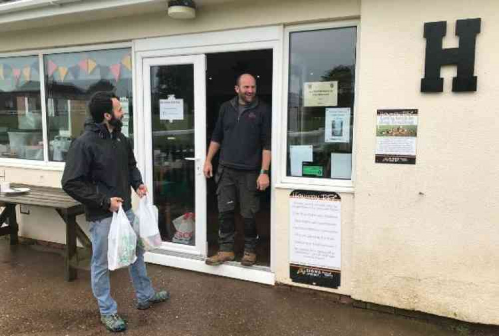 (L to R) Former Honiton town councillors James Wyatt and Jason Hannay.