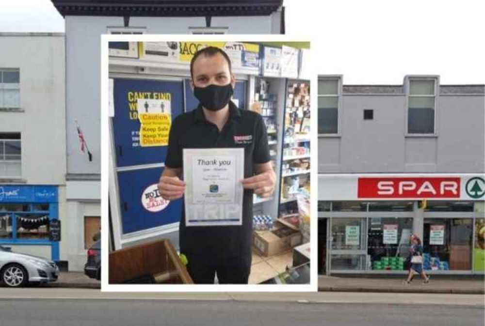 Staff member at SPAR on Honiton High Street