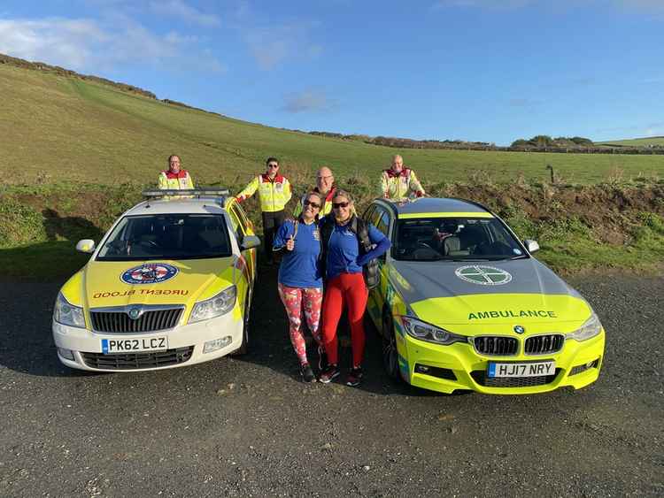 Tanya and Annaka were raising funds for the Devon Freewheelers