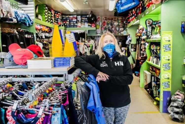 Helen Newman, owner of Honiton Sports Shop. Credit: GRW Photography