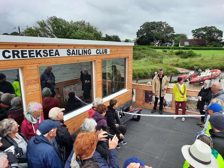 The official opening of the new start hut