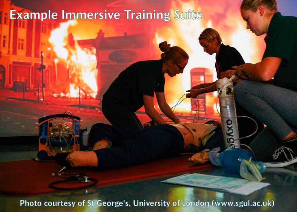 Example of simulated training suite Essex & Herts Air Ambulance are looking to build