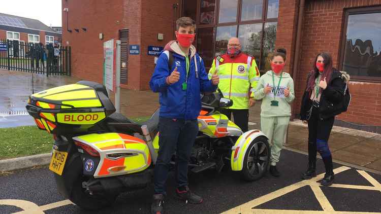 Exmouth Community College students. Photo: Devon Freewheelers