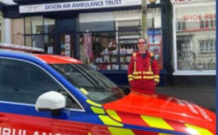 The Devon Air Ambulance charity shop in Honiton