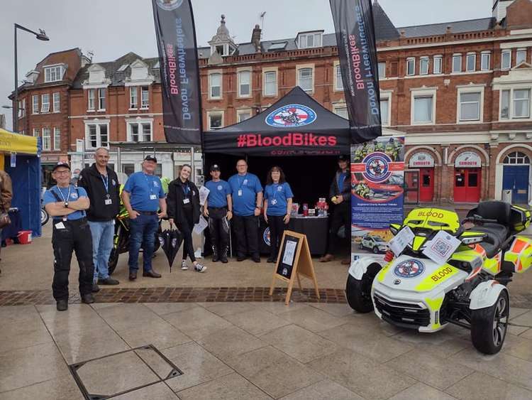 Devon Freewheelers volunteers were invited to Exmouth to showcase the charity's work as part of the town's Organ Donor and Transplant Awareness Day event. Photo: Devon Freewheelers