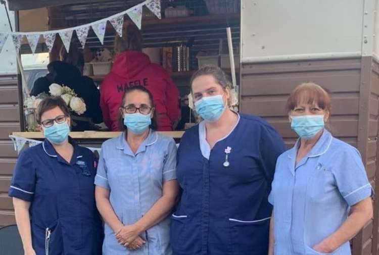 Members of the care team at Honiton Manor Nursing Home