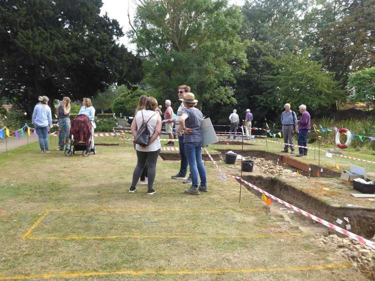 Visitors at the site on the open days