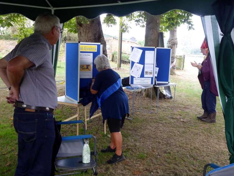 Visitors were eager to learn more about the site