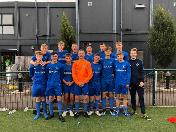 Callum with Ashby Ivanhoe's Under18s