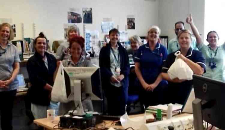 Ashby District Nurses say thanks for their delivery