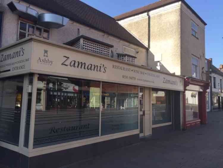 Zamani's Restaurant in Market Street, Ashby