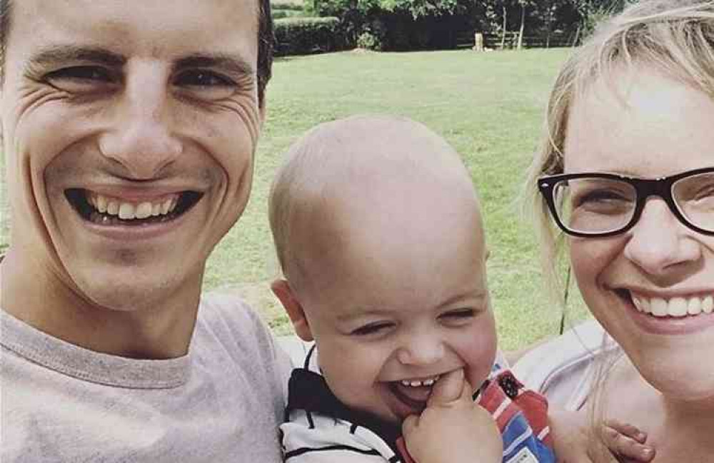 Martyn Ladkin with son Jamie and wife Amanda