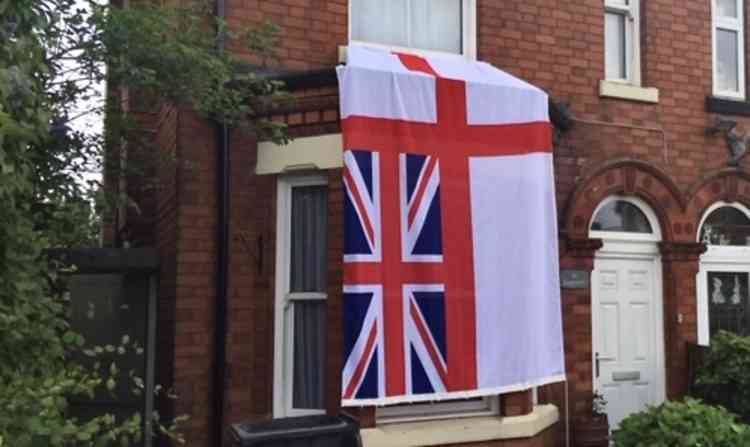 This house in Burton Road showed its true colours