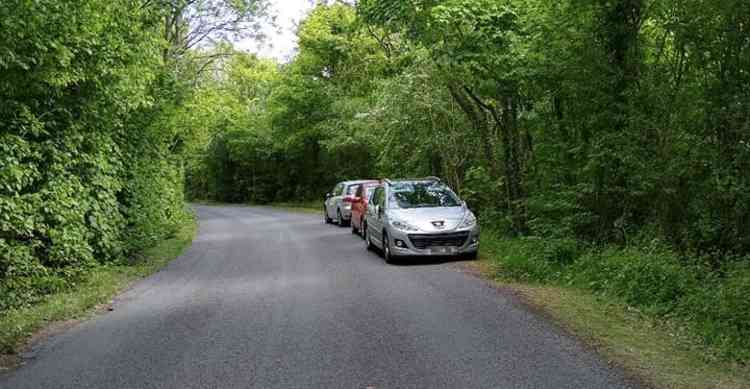 Some drivers had parked on a 'blind bend'. Photo: North West Leicestershire Police Facebook page