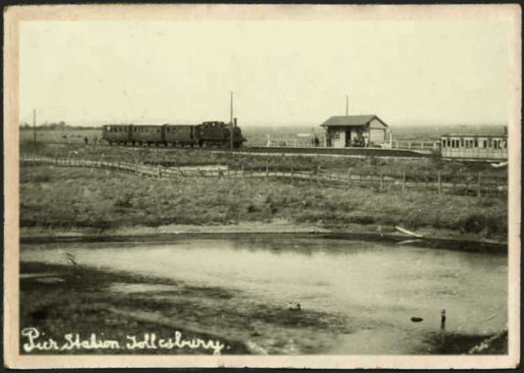 Tollesbury Pier station (Goldhanger Past site)