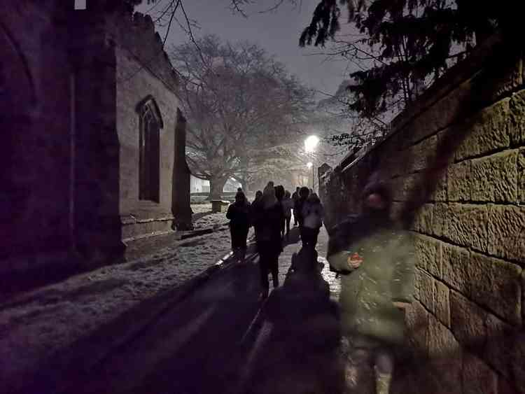 A scene from a Haunted Heritage Ghost Walk
