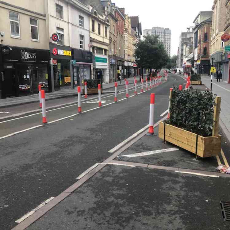 Another of Hedera's boxes installed in the city centre during lockdown