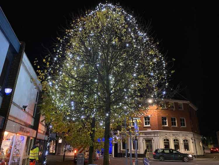 These lights appeared on the corner of Market Street and Bath Street. Photo: Ashby Nub News