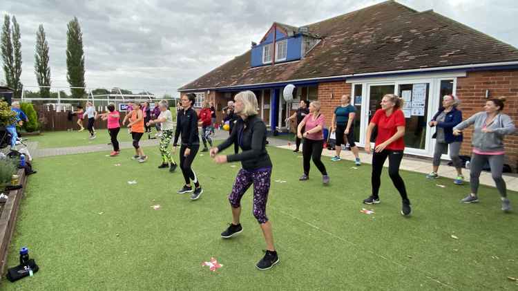 The Zumba session at Ashby Ivanhoe FC proved popular The Zumba session at Ashby Ivanhoe FC proved popular