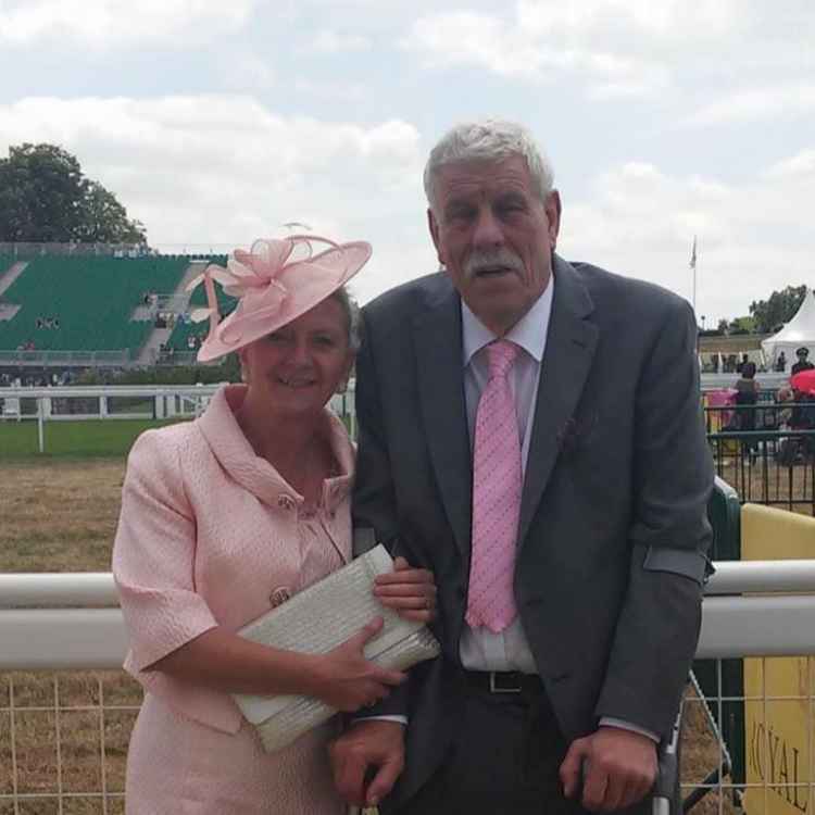 Bronnie pictured with her late husband Dennis