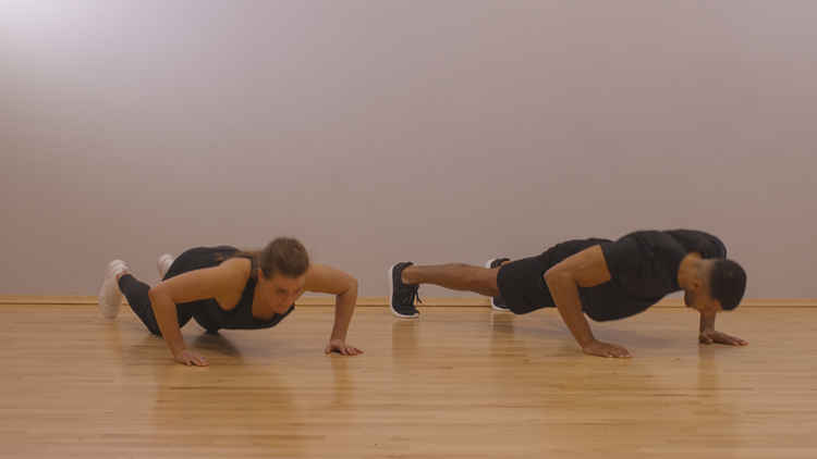 Press ups are part of the Hood Park firness programme