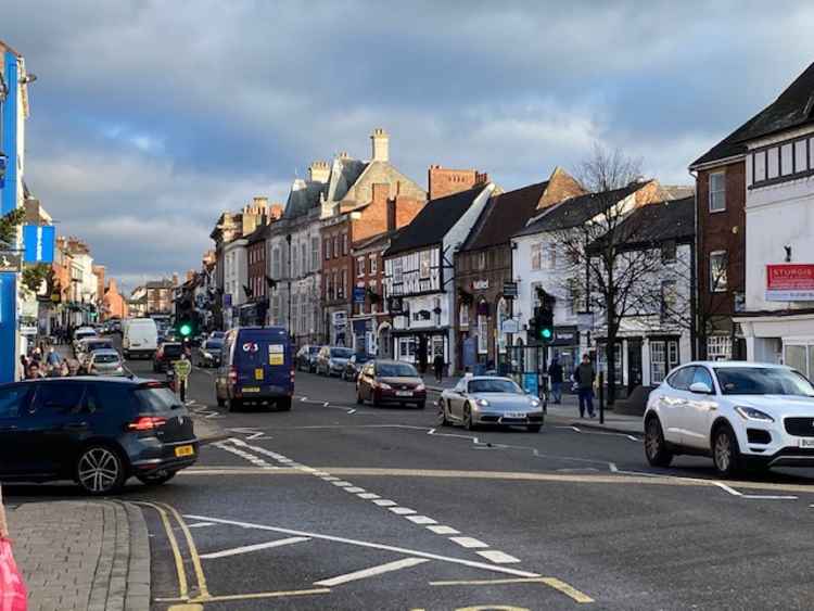 A busy Market Street in Ashby