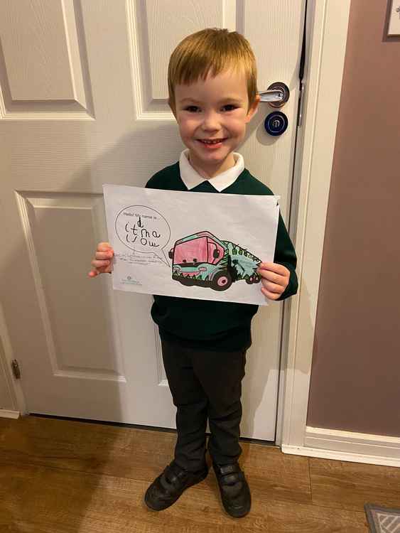Bailey Dutton, age 5, Ashby Hill Top Primary School