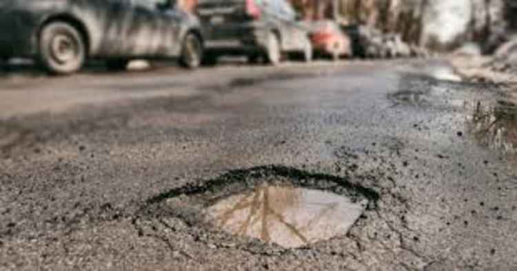Potholes pose a danger to cyclists