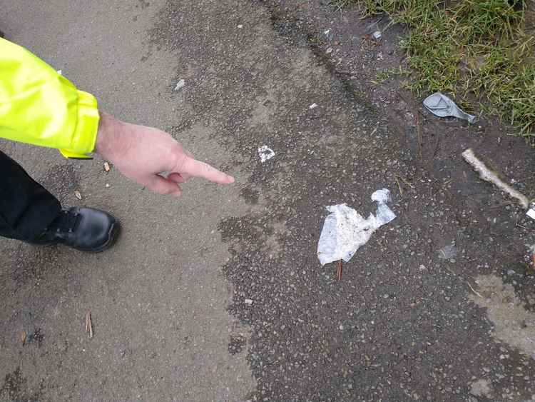 There have been complaints about discarded wet wipes in the area
