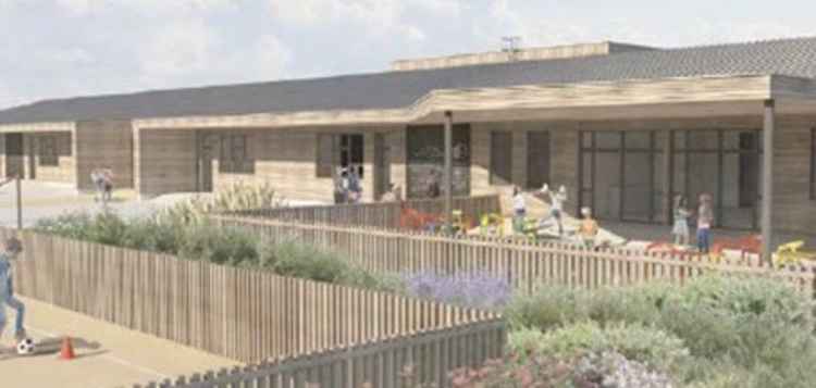 An artist's impression of the eco-friendly Ashby Hastings School