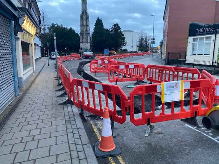 The works are to connect gas mains to the new JLR site at Appleby Magna