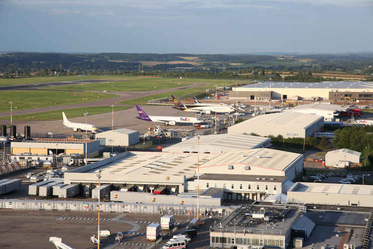 The view across East Midlands Airport