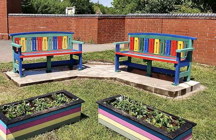 The benches were installed on Saturday. Photo: Peter Stewart Gale