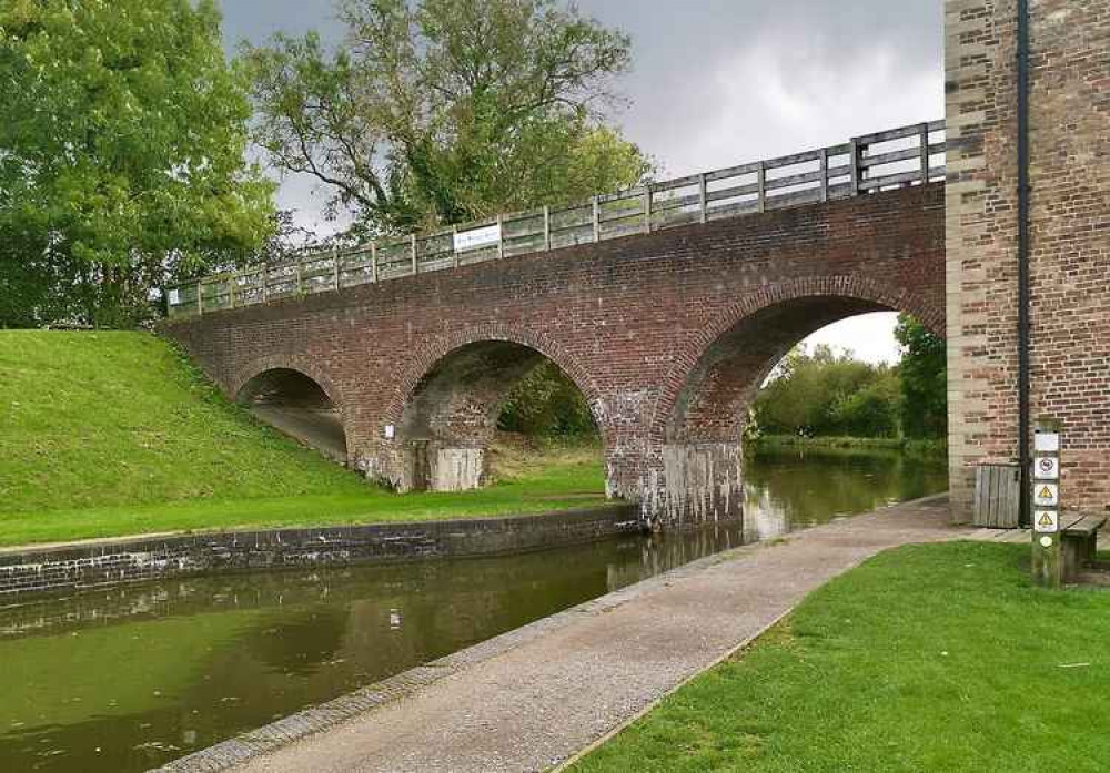 Police say the water is only four or five feet deep under the bridge. Photo: North West Leicestershire Police